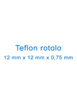 Teflon rotolo 12 mm x 12 mm X 0,75 mm