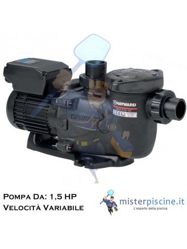 POMPA MAX FLO XL VSTD DI HAYWARD A VELOCITA' VARIABILE CON TIMER DIGITALE - VERSIONE DA - 1,5 HP